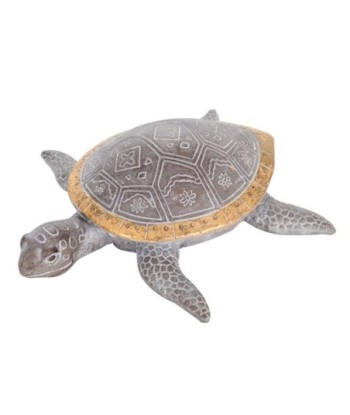 ORIGEN Home Decor - Figura Tortuga  Figuras | Animales Gris - 5x16x17 cm