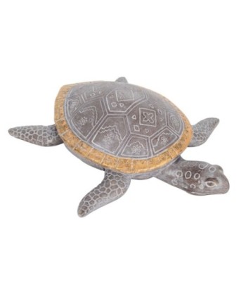 ORIGEN Home Decor - Figura Tortuga  Figuras | Animales Gris - 5x16x17 cm
