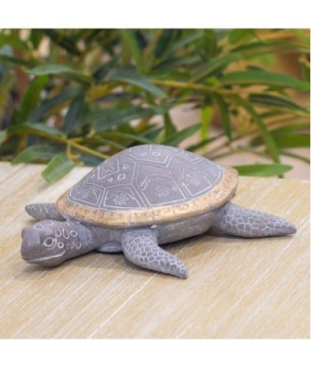 ORIGEN Home Decor - Figura Tortuga  Figuras | Animales Gris - 5x16x17 cm