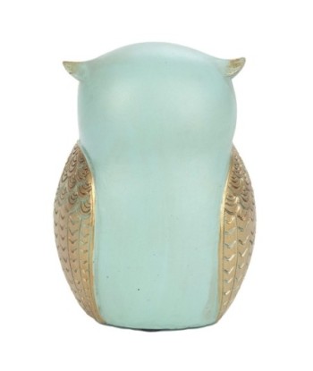 ORIGEN Home Decor - Figura Búho  Figuras | Buhos Azul - 14x8x10 cm