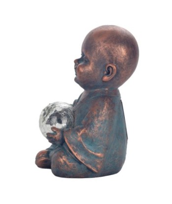 ORIGEN Home Decor - Figura Monje  Figuras | Budas Gris - 22x15x15 cm
