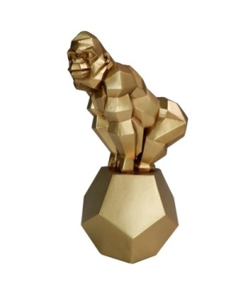 ORIGEN Home Decor - Figura Orangutan  Figuras | Varios Dorado - 22x10x13 cm