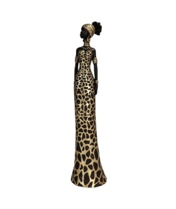 ORIGEN Home Decor - Figura Africana  Figuras | Africanas Y Elefantes Marrón - 29x6x7 cm
