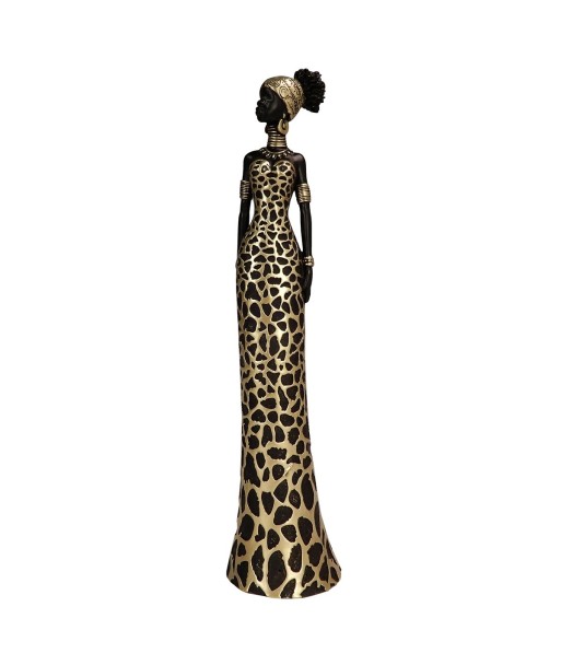 ORIGEN Home Decor - Figura Africana  Figuras | Africanas Y Elefantes Marrón - 29x6x7 cm