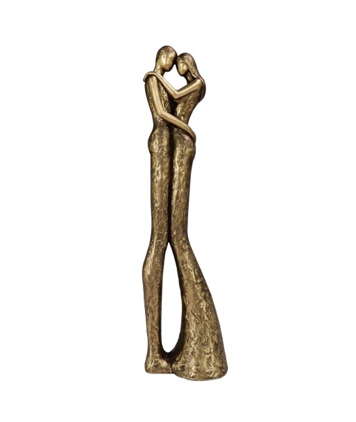 ORIGEN Home Decor - Figura Pareja  Figuras | Bronce Dorado - 32x6x8 cm