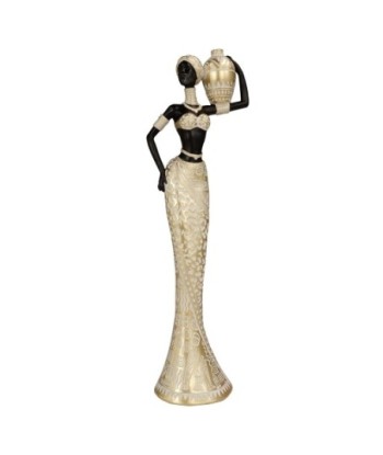 ORIGEN Home Decor - Figura Africana  Figuras | Africanas Y Elefantes Marrón - 33x7x11 cm
