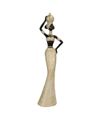 ORIGEN Home Decor - Figura Africana  Figuras | Africanas Y Elefantes Marrón - 36x7x10 cm