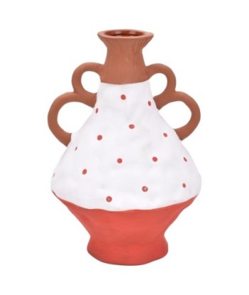 ORIGEN Home Decor - Jarrón Decorativo  Decoracion | Jarrones Y Portavelas Marrón - 20x13x13 cm