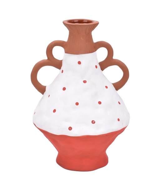 ORIGEN Home Decor - Jarrón Decorativo  Decoracion | Jarrones Y Portavelas Marrón - 20x13x13 cm