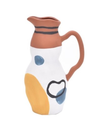 ORIGEN Home Decor - Jarrón Decorativo  Decoracion | Jarrones Y Portavelas Marrón - 22x9x14 cm