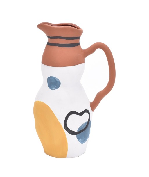 ORIGEN Home Decor - Jarrón Decorativo  Decoracion | Jarrones Y Portavelas Marrón - 22x9x14 cm