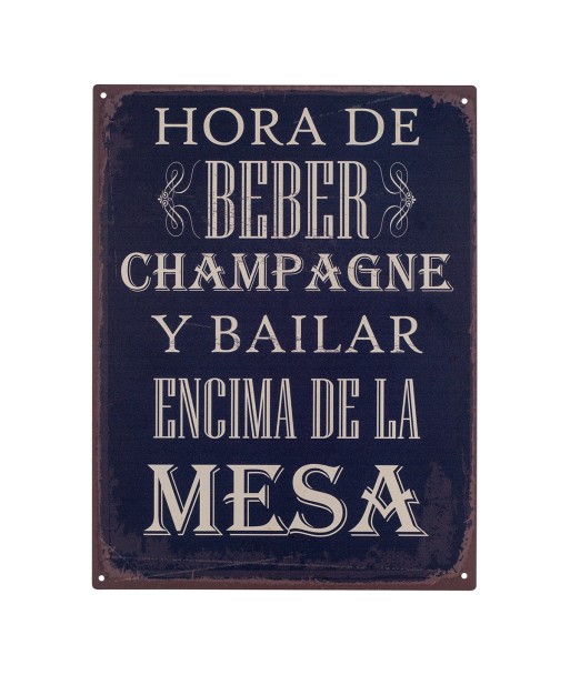 ORIGEN Home Decor - Adorno Pared Frases Vida  Adorno Pared | Placas Metal Negro - 33x0x25 cm