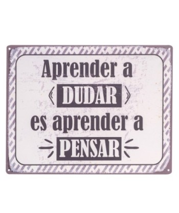 ORIGEN Home Decor - Adorno Pared Frases Vida  Adorno Pared | Placas Metal Gris - 25x0x33 cm