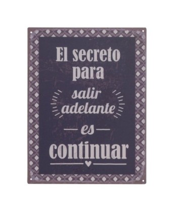 ORIGEN Home Decor - Adorno Pared Frases Vida  Adorno Pared | Placas Metal Negro - 33x0x25 cm