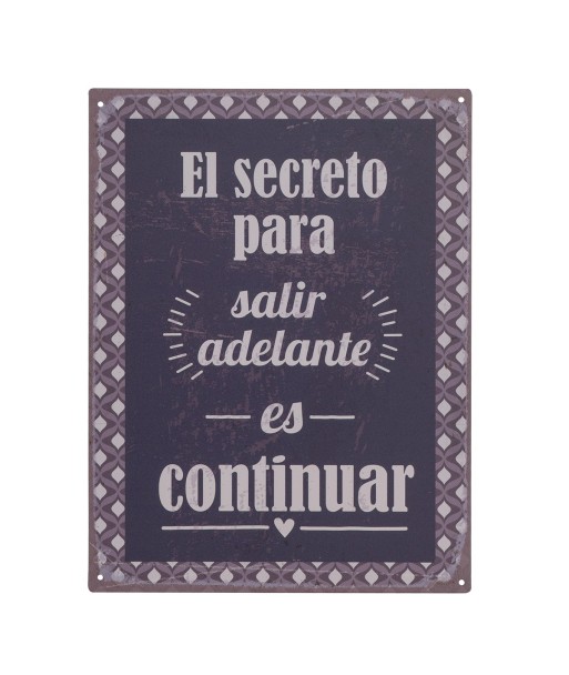 ORIGEN Home Decor - Adorno Pared Frases Vida  Adorno Pared | Placas Metal Negro - 33x0x25 cm