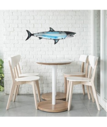 ORIGEN Home Decor - Adorno Pared Tiburón  Adorno Pared | Jardin Azul - 27x1x78 cm