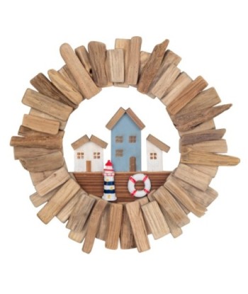 Adorno Pared Jardín Decorativo para Casas - Elemento Estético de Madera para Interior y Exterior