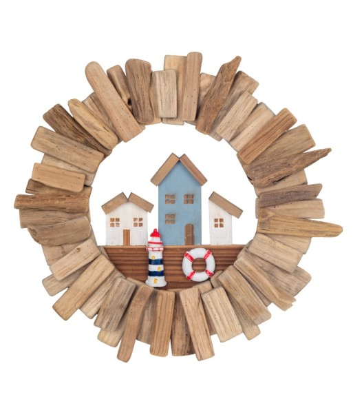 Adorno Pared Jardín Decorativo para Casas - Elemento Estético de Madera para Interior y Exterior