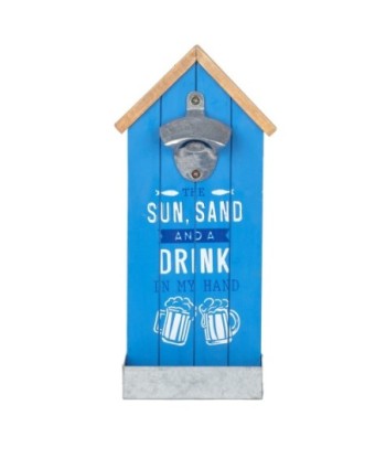 ORIGEN Home Decor - Abridor botellas sun/sand  Cocina | Abrebotellas Azul - 30x4x14 cm