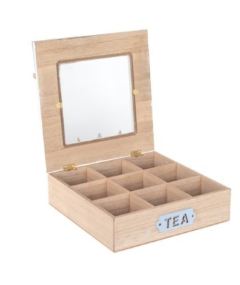 ORIGEN Home Decor - Organizador Tea Marino  Cocina | Te Blanco - 8x24x24 cm