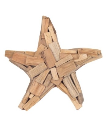 Adorno Pared Estrella de Mar en Madera Natural - Decoración Marítima para Hogar, Regalo Perfecto para Amantes