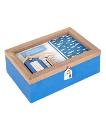 ORIGEN Home Decor - Organizador Té Beach  Cocina | Te Azul - 8x16x24 cm