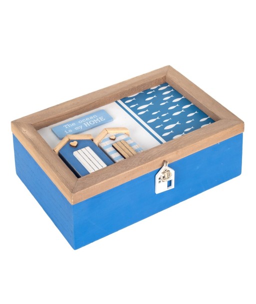 ORIGEN Home Decor - Organizador Té Beach  Cocina | Te Azul - 8x16x24 cm