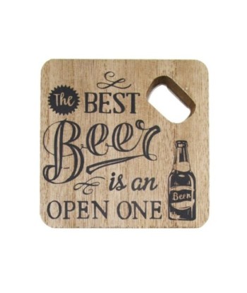 ORIGEN Home Decor - Abridor botellas beer  Cocina | Abrebotellas Marrón - 1x10x10 cm