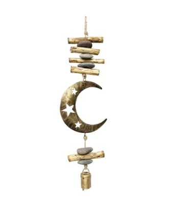 ORIGEN Home Decor - Colgnate Luna  Decoracion | Colgantes Metal Dorado - 50x9x14 cm