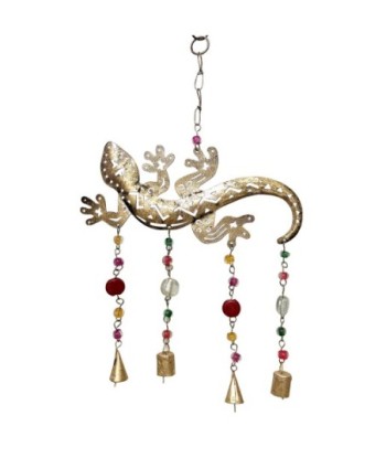 ORIGEN Home Decor - Colgante Lagarto  Decoracion | Colgantes Metal Dorado - 60x2x22 cm