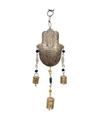 ORIGEN Home Decor - Colgante mano fátima  Decoracion | Colgantes Metal Dorado - 38x3x11 cm