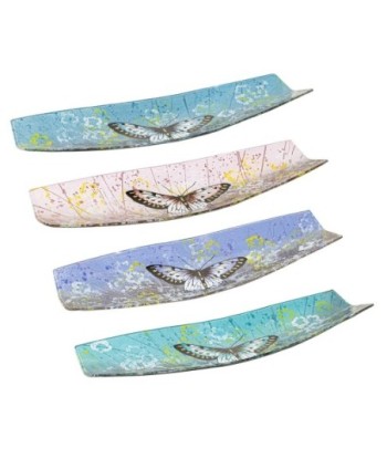 ORIGEN Home Decor - Plato mariposa Pack 4 Unidades Decoracion | Bandejas Multicolor - 4x15x44 cm