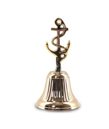 Signes Grimalt By SIGRIS - Campana marinera con acla Dorado de Laton | Figura Marinera Aplique Pared Adornos Náuticos