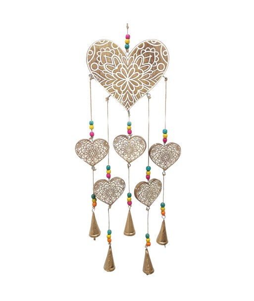 ORIGEN Home Decor - Movil corazones  Decoracion | Colgantes Dorado - 80x3x20 cm