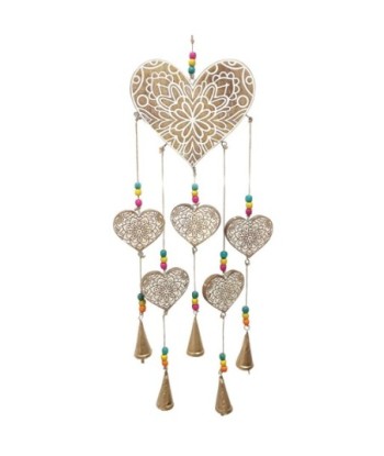ORIGEN Home Decor - Movil corazones  Decoracion | Colgantes Dorado - 80x3x20 cm