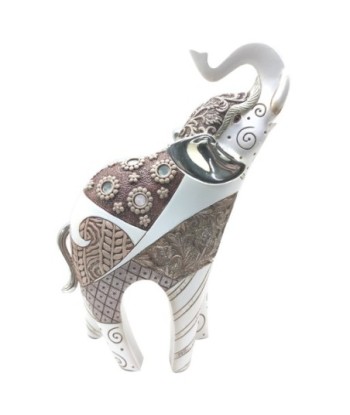 ORIGEN Home Decor - Figura Elefante  Figuras | Africanas Y Elefantes Gris - 25x7x15 cm
