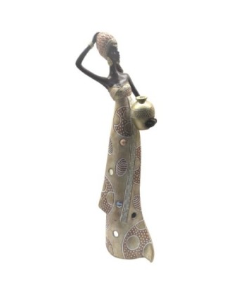 ORIGEN Home Decor - Figura Africana  Figuras | Africanas Y Elefantes Marrón - 44x8x13 cm
