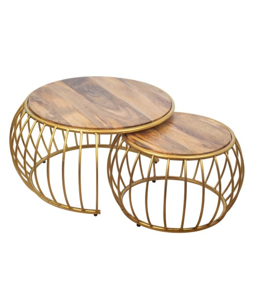 Set de 2 Mesas Auxiliares Modernas para Decoración de Hogar, Muebles Funcionales y Elegantes para Estancias