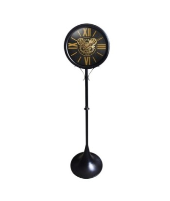 ORIGEN Home Decor - Reloj decorativo  Adorno Pared | Relojes Negro - 139x35x35 cm
