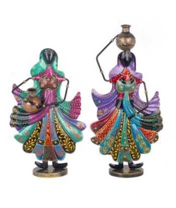 Figura Dama Matka 2 Diferentes Estilos Étnicos, Decoración Africana para Hogar, Regalos Únicos, Artesanía Cultural