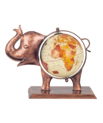 Globo Mundo Elefante Decorativo en Hojalata - Adorno Único para el Hogar y Regalo Original