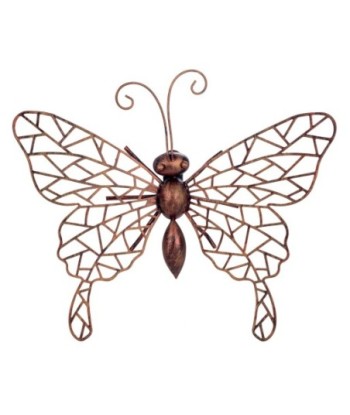 ORIGEN Home Decor Adorno Pared Mariposa Apliques Metal | Aplique Metal Dorado - 4x26x22cm