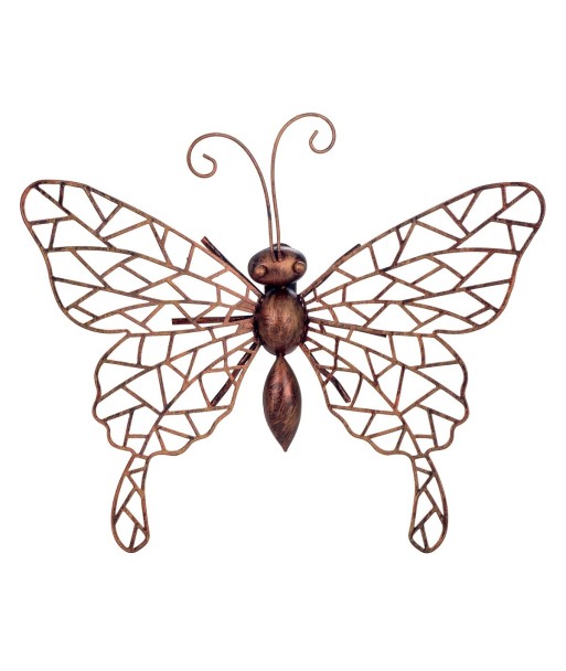 ORIGEN Home Decor Adorno Pared Mariposa Apliques Metal | Aplique Metal Dorado - 4x26x22cm