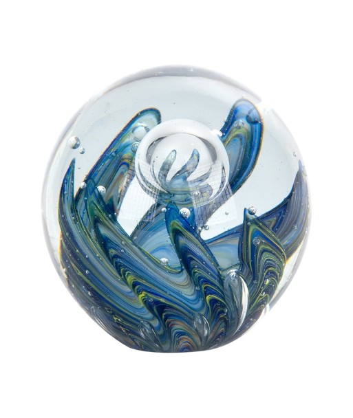 ORIGEN Home Decor - Pisapapel  Regalo | Pisapapeles Azul - 10x10x10 cm