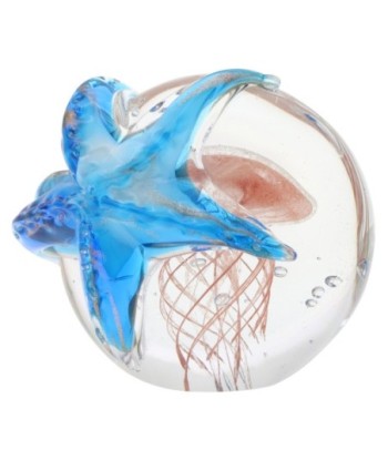 ORIGEN Home Decor - Medusa estrella mar  Regalo | Pisapapeles Azul - 11x6x11 cm