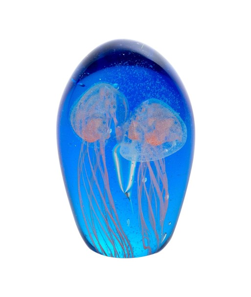 ORIGEN Home Decor - Pisapapel medusa  Regalo | Pisapapeles Azul - 11x7x7 cm