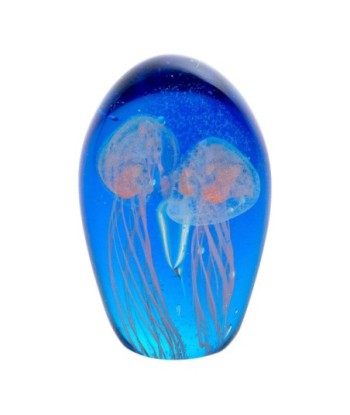 ORIGEN Home Decor - Pisapapel medusa  Regalo | Pisapapeles Azul - 11x7x7 cm