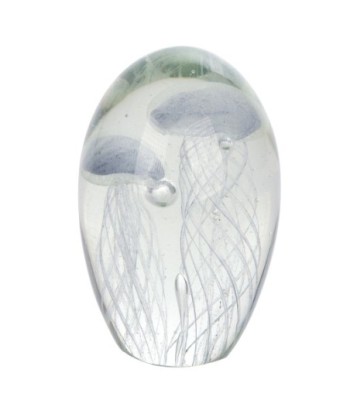 ORIGEN Home Decor - Pisapapel medusa  Regalo | Pisapapeles Azul - 11x7x7 cm
