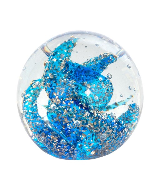 ORIGEN Home Decor - Pisapapel  Regalo | Pisapapeles Azul - 8x8x8 cm