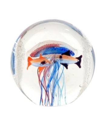 ORIGEN Home Decor - Pisapapel peces   Regalo | Pisapapeles Azul - 8x4x8 cm